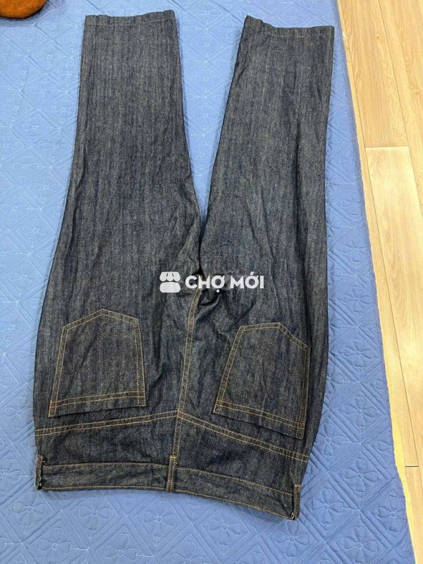 Quần jean nam Jean xanh đậm 34 Eo 88