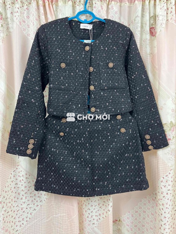 Set áo và váy nữ dạ size L