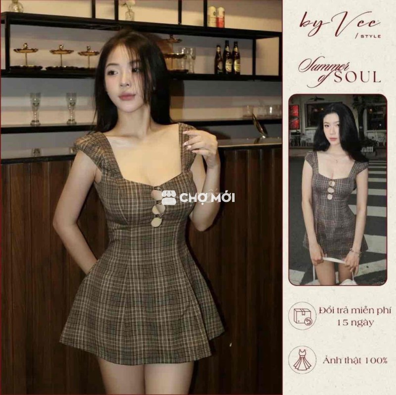 Đầm Nữ Vải mềm mại size L, thanh lý local brand