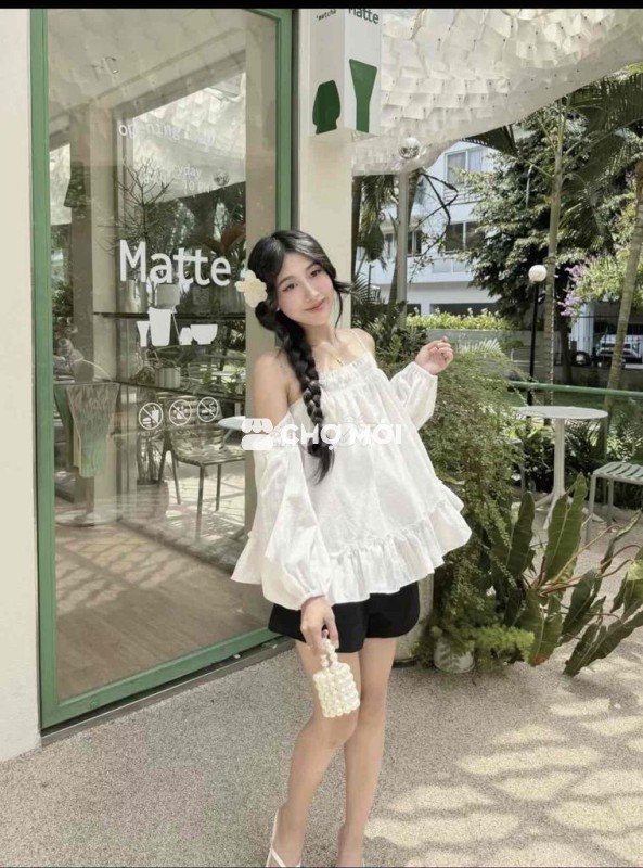 Áo babydoll nữ Washed Top freesize