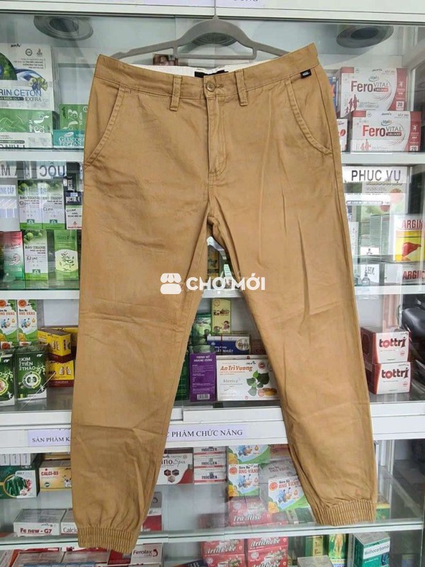 Quần Jogger Vans Nam Nâu size 33 Mới 99%