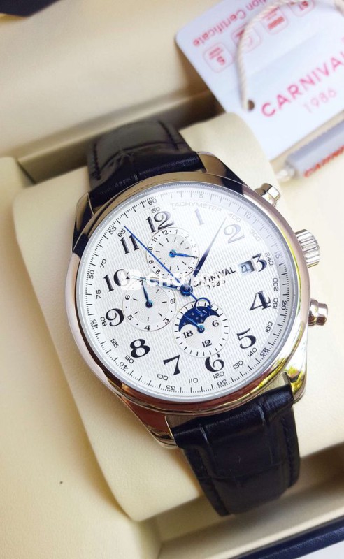 Đồng Hồ Cơ Nam Chính Hãng Thụy Sỹ Carnival 6 Kim