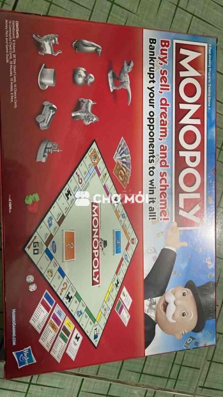 Bộ cờ tỷ phú Monopoly chính hãng Mỹ new seal