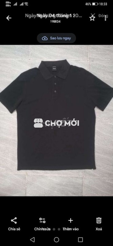 Áo polo Hugo Boss Paris Golf HupeSport Đen form L