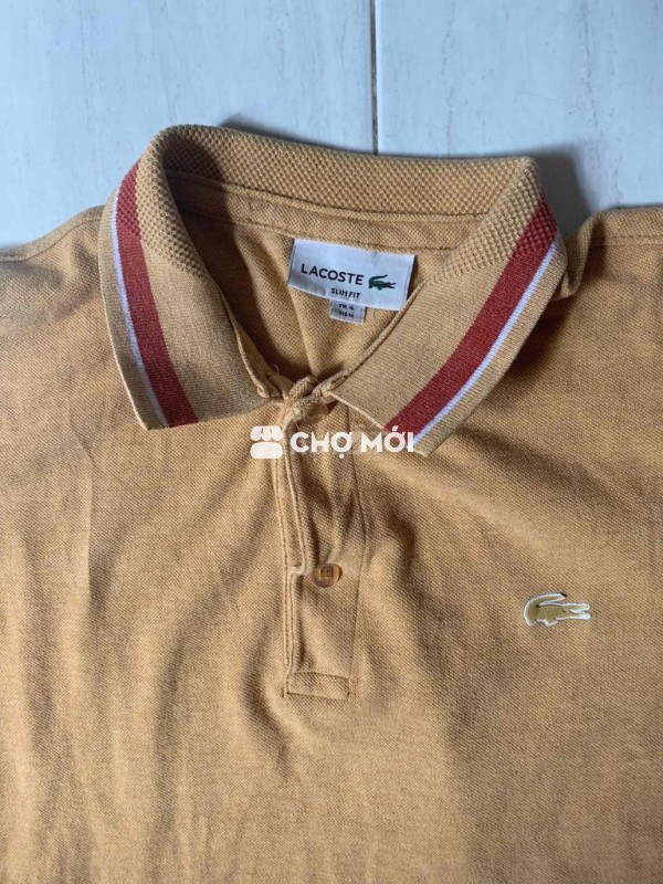 Áo polo Lacoste nam Cotton size M tầm 62-65 kí