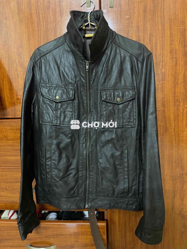 Áo khoác da nam da bò