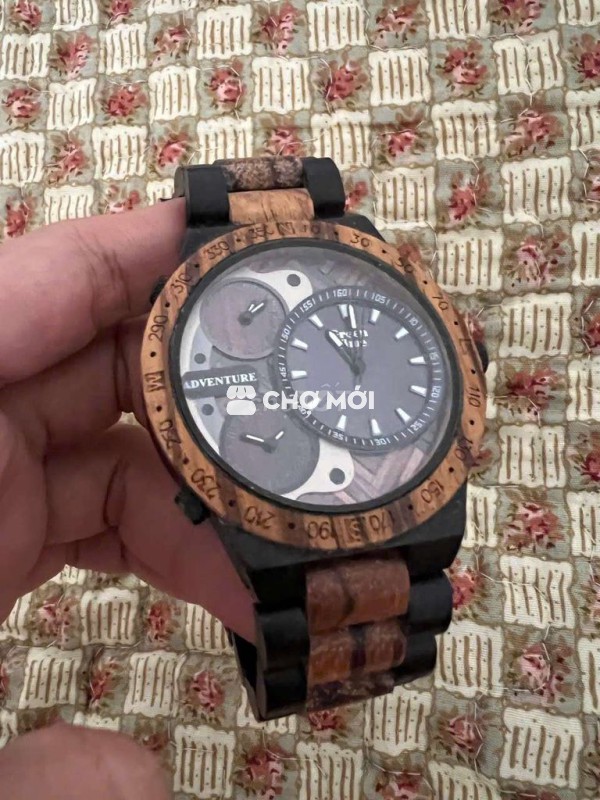 Đồng hồ Greee Time Nam Gỗ Nâu