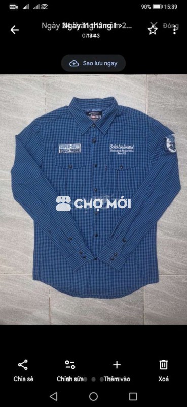 Áo sơmi Ecko Unltd HeavyClassic Xanh form M