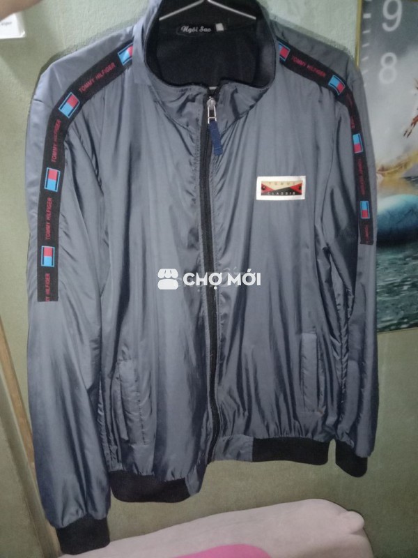 Áo khoác dù nam size XL Xám 80k