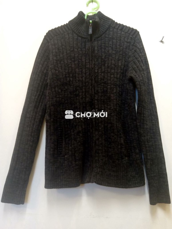 Bán Áo khoác len nam GIORDANO size L, màu đen-ghi