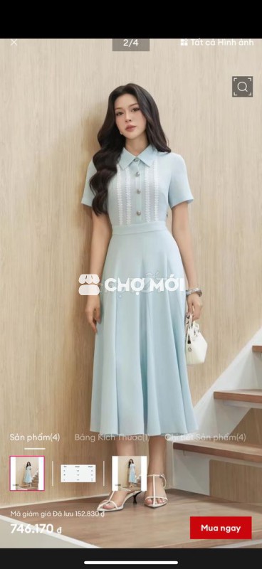 Đầm Sixdo nữ vải cao cấp size L