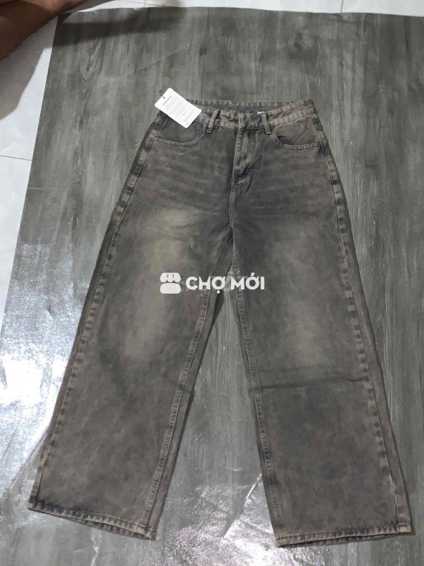 Quần jean nữ ống rộng