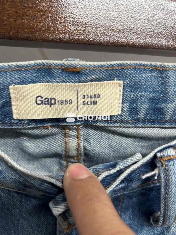 Quần jean Gap 1969 Slim Nam Cotton