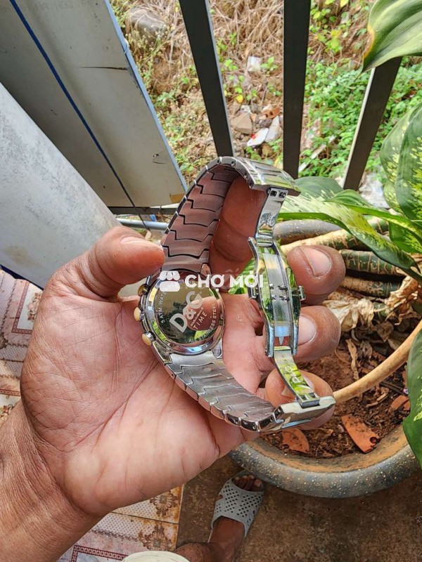 Đồng hồ D&G Nam 42mm Bạc