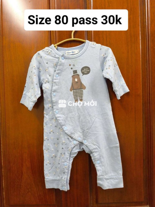 Đồ bộ trẻ em Unisex size 80