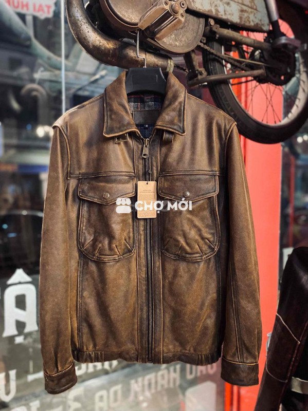 Áo da bò sáo kiểu dáng hiện đại cho ae