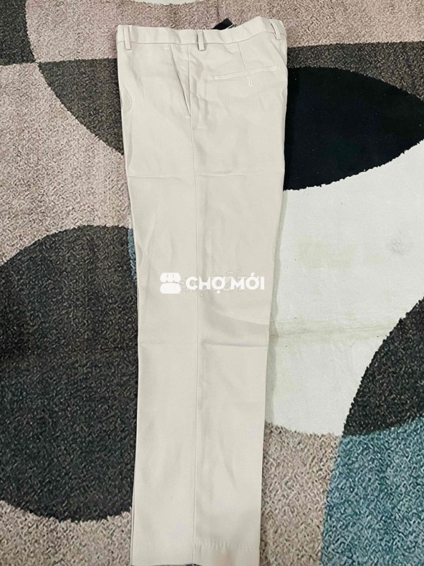 Quần âu nam size 33 màu Kem