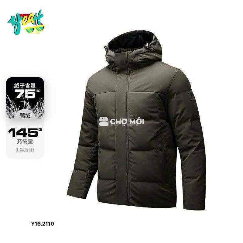 Áo khoác phao Anta lông vũ size L nam