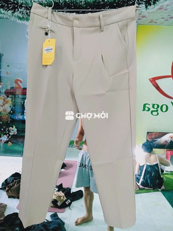 Quần âu size 33, 34 màu kem