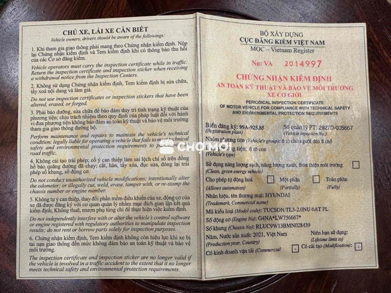 Hyundai Tucson 2021 2.0 Đặc biệt - 79890 km