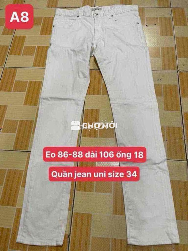 Quần jean Unisex size 34