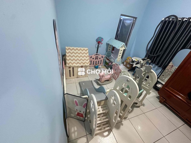 Quây cũi cho bé nhựa Hồng Xanh Trắng