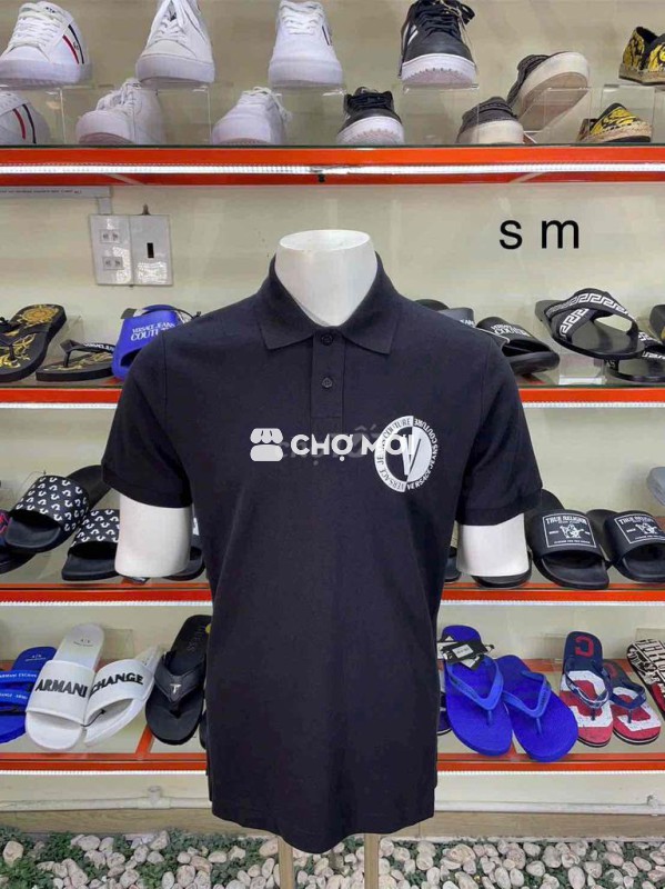 Áo Polo Versace Couture Nam Đen logo ngực