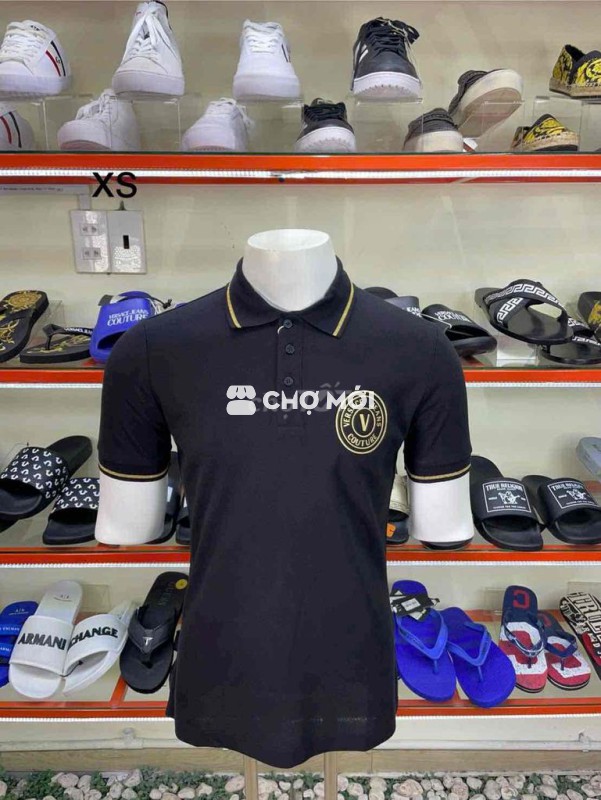 Áo Polo Versace Couture Nam Đen size xs s