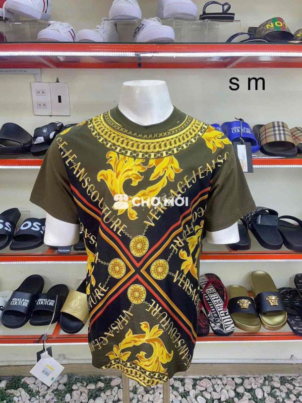 Áo thun Versace Couture Đen, Vàng, Xanh rêu