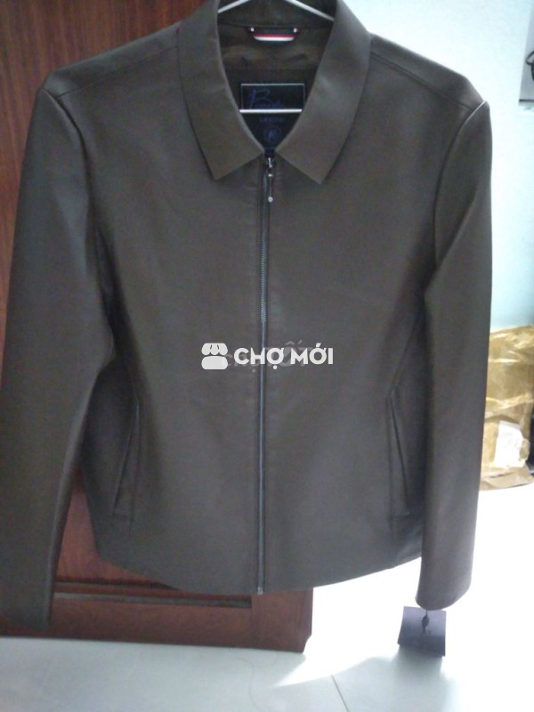 Áo khoác da nam da cừu mới 100% sai 48(M)
