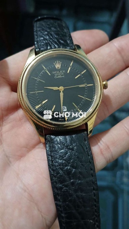 Đồng hồ RL nam máy pin vỏ vàng