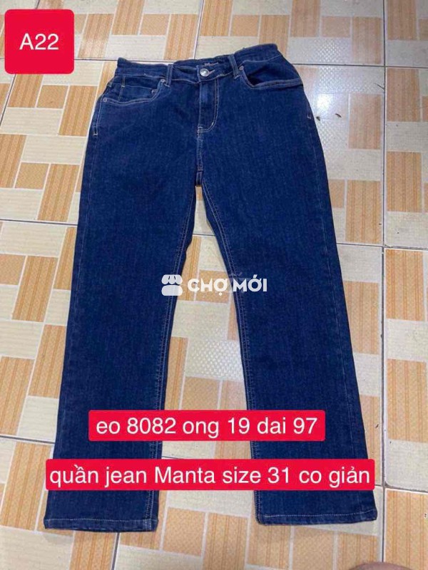 Quần jean Manta nữ size 31
