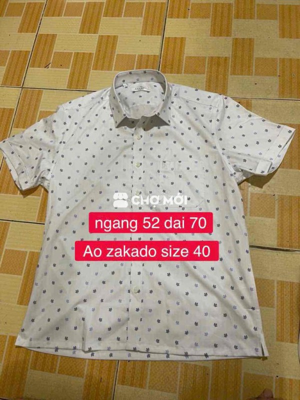 Áo sơ mi Zakado Nam Trắng size 42