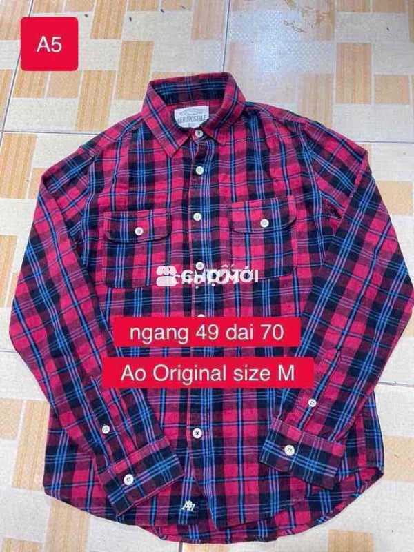 Áo sơ mi Aeropostale Nam size M 98%