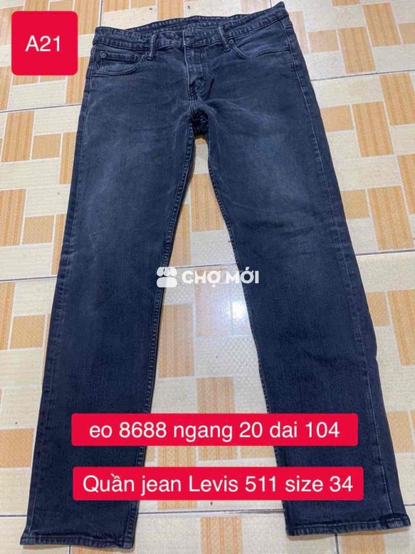 Quần jean Levis 514 nam size 34
