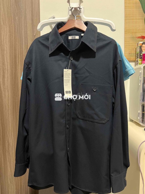 Áo sơ mi Uniqlo Đen size M