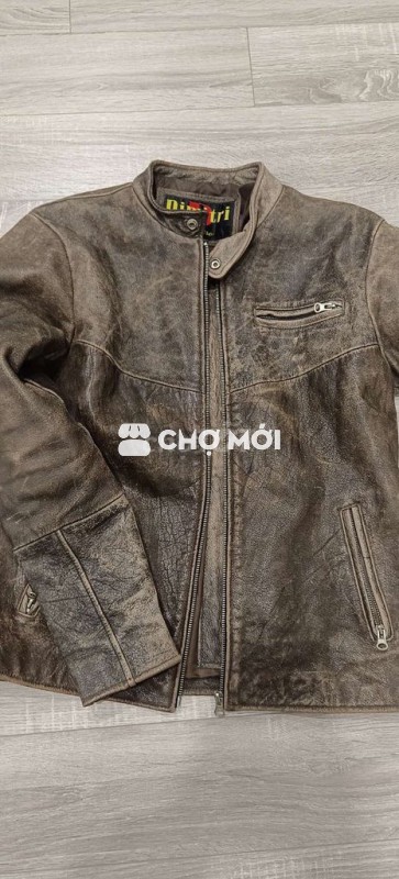 Áo khoác nam da màu nâu