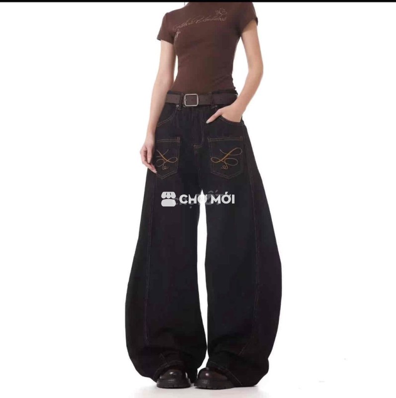 Quần Jean Nam/nữ trendy hiphop eo 74-76cm NEW