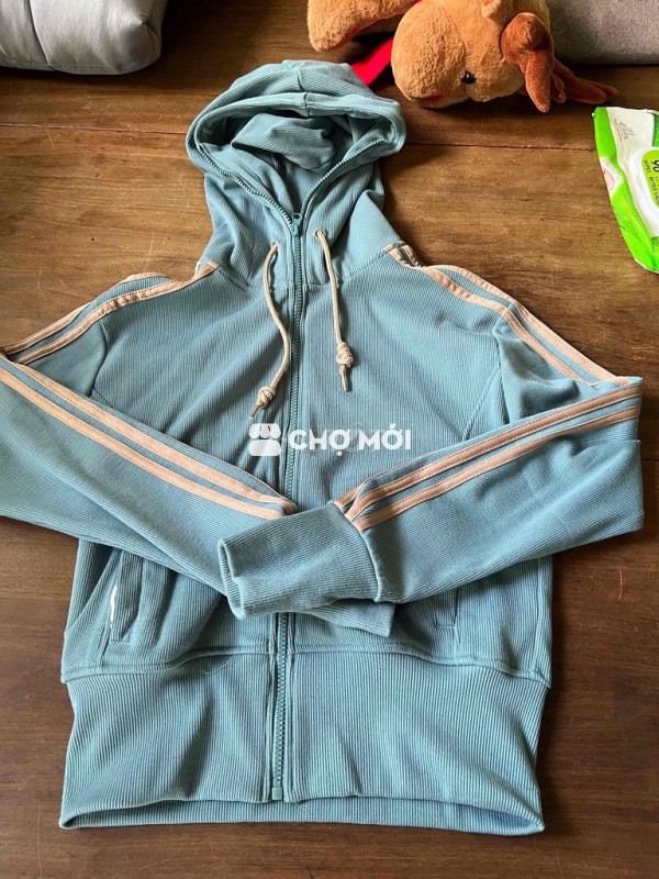 Áo khoác hoodie Nữ vải gân