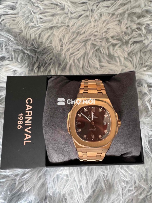 Đồng hồ Carnival 8160G Nam Vàng hồng