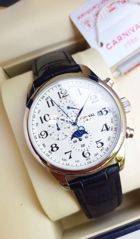 Đồng Hồ Cơ Carnival Sun & Moon Chính Hãng Cực Sang