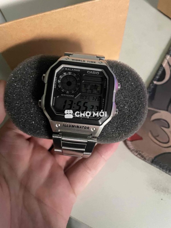 Đồng hồ Casio AE1200 Kim loại Bạc