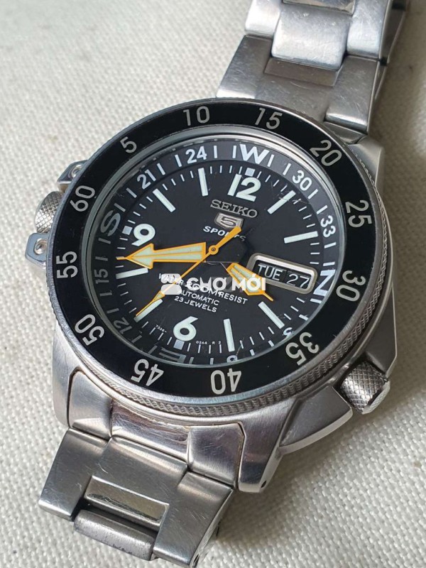 Seiko 5 Sport, auto, 23j, chính hãng zin, rất mới