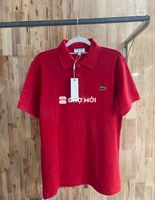 Lacoste  áo đỏ sz M