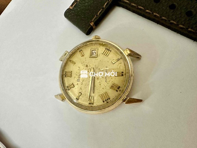 Vintage Bulova Automatic 10K Gold bezel 1979
