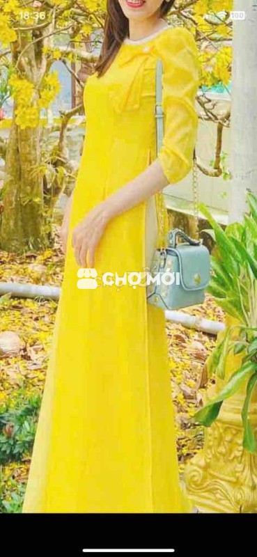 Áo dài nữ vải voan size M