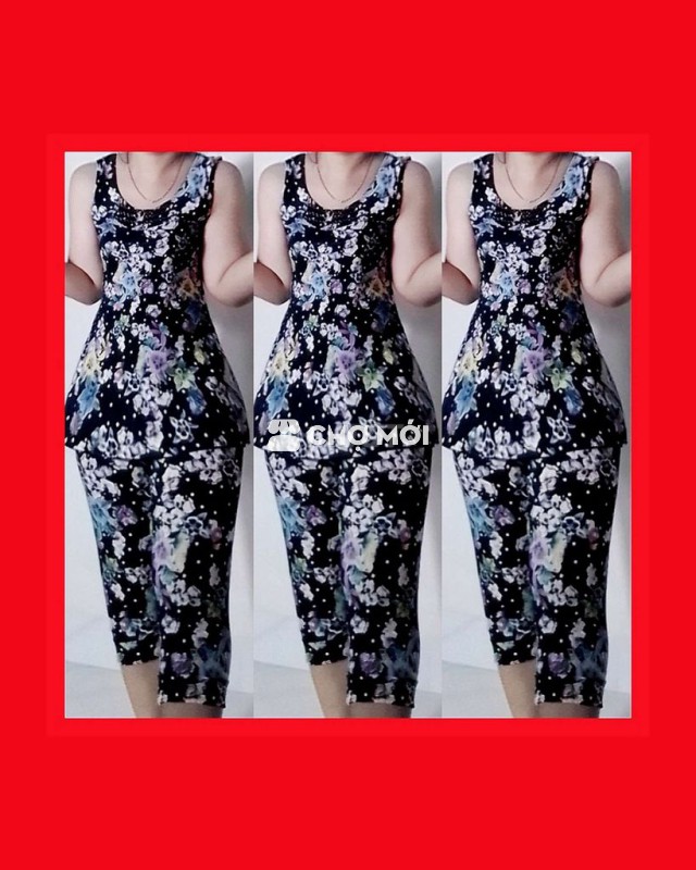 Đồ bộ lửng nữ vải thoáng mát