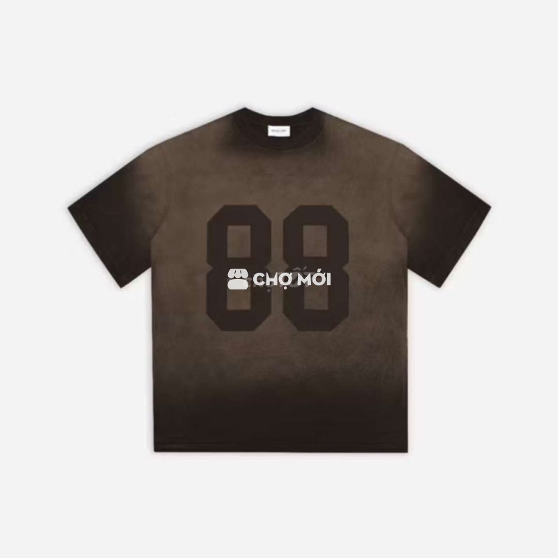 Áo thun Unisex màu Nâu đã giặt 1 lần size M