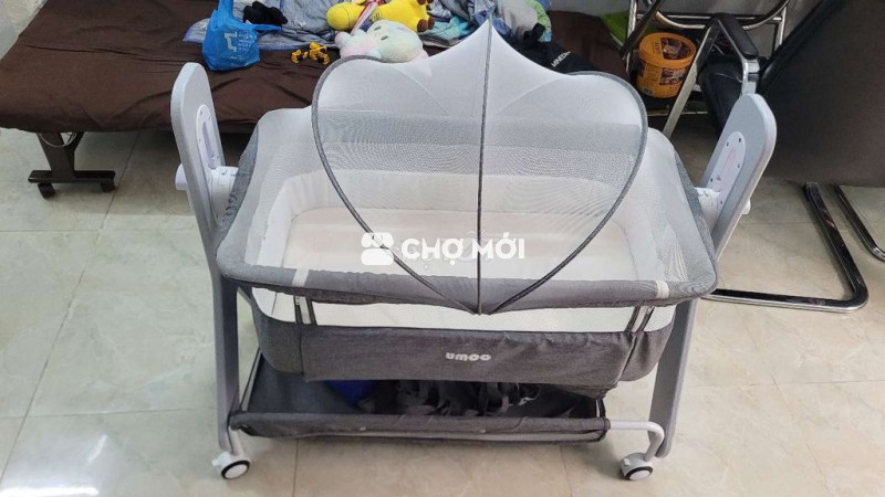 Nôi cũi vải UMOO UM08110 Xám