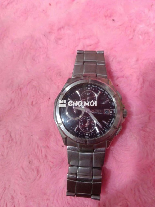 Đồng hồ Wired Nam Bạc Kim loại